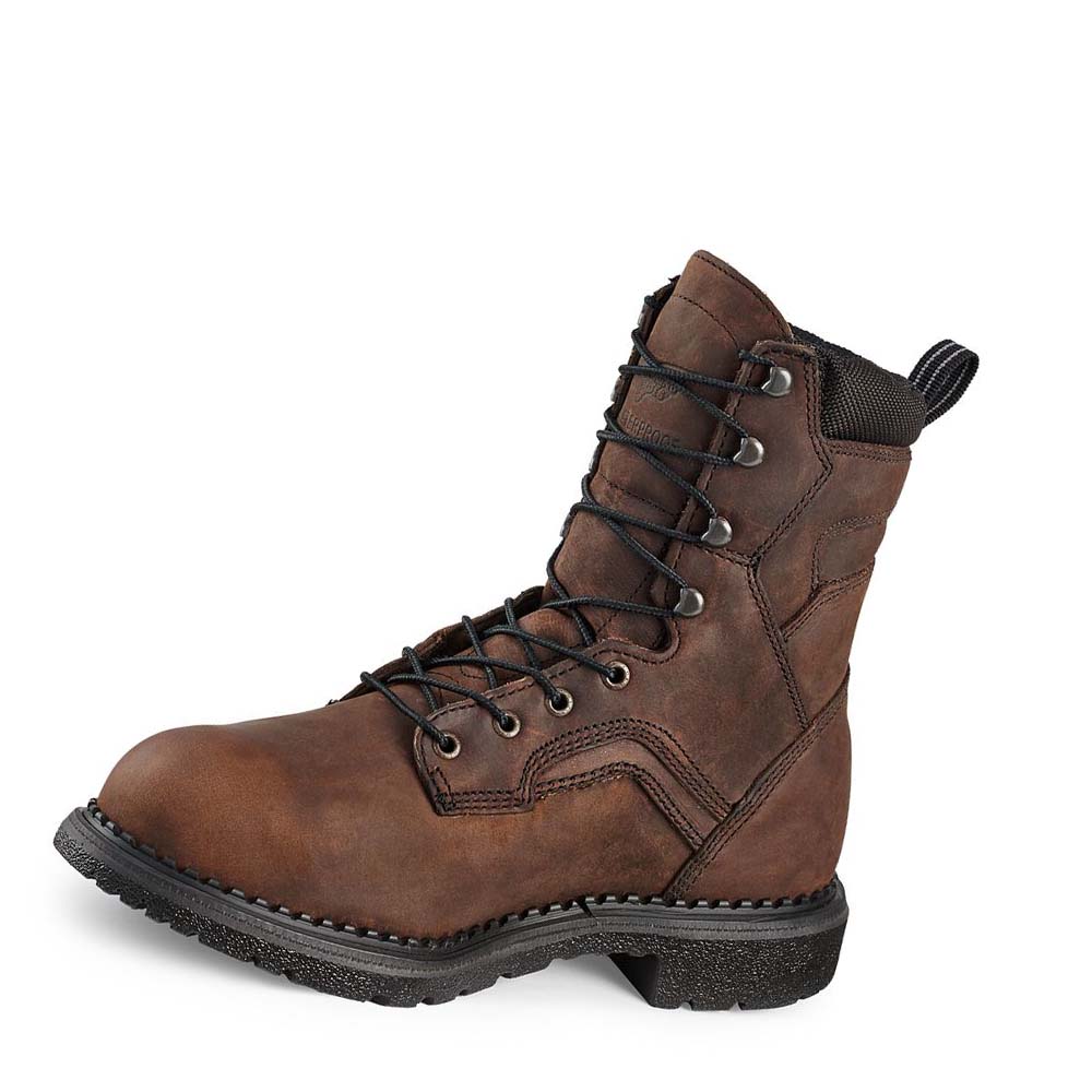 Red Wing SuperSole® 8-inch Safety Toe Metguard Men's Waterproof Boots Coffee | ZA 385KOR